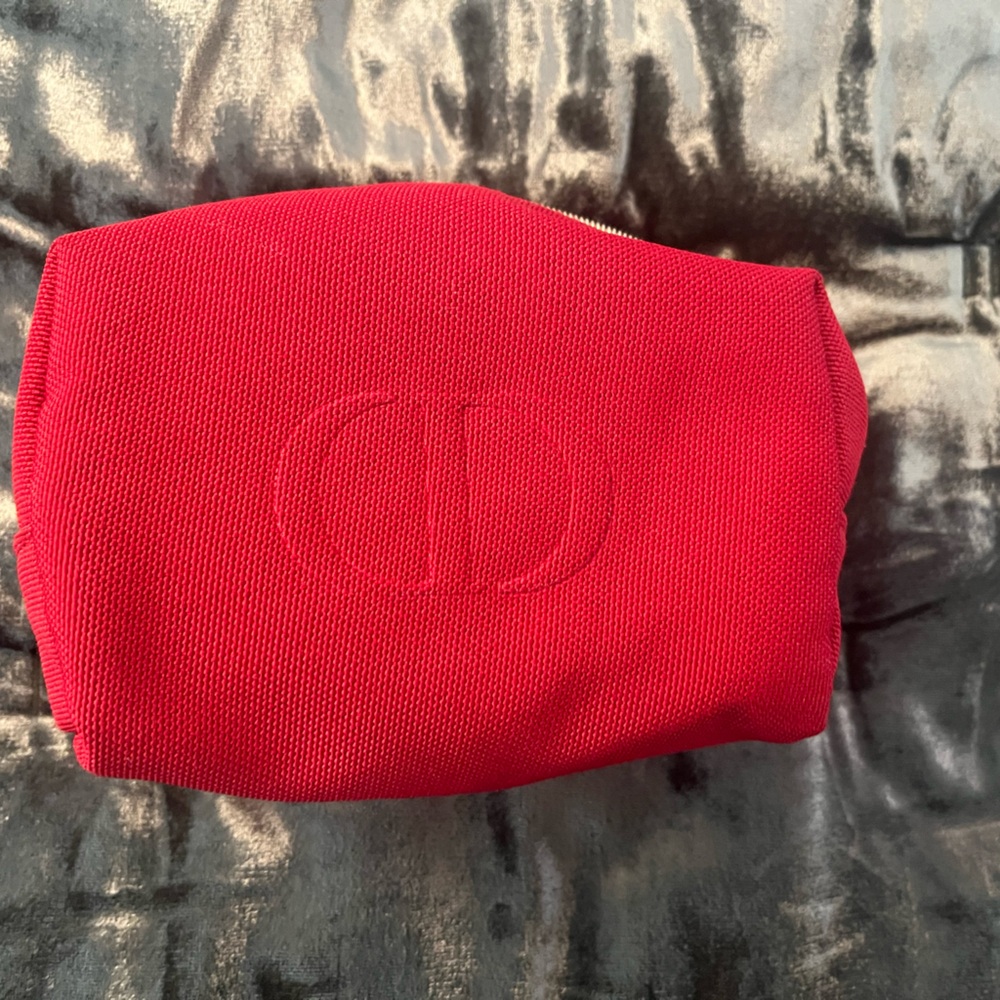 Dior Red Beauty Pouch Cosmetic Organizer Makeup